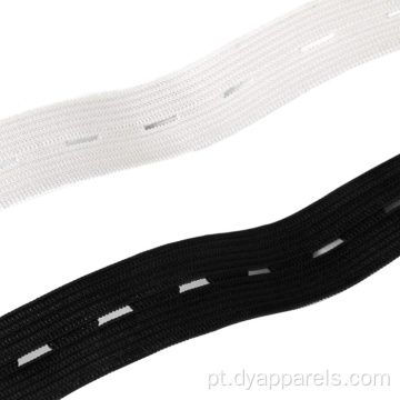 Botão elástica da faixa elástica ajustável para costura
